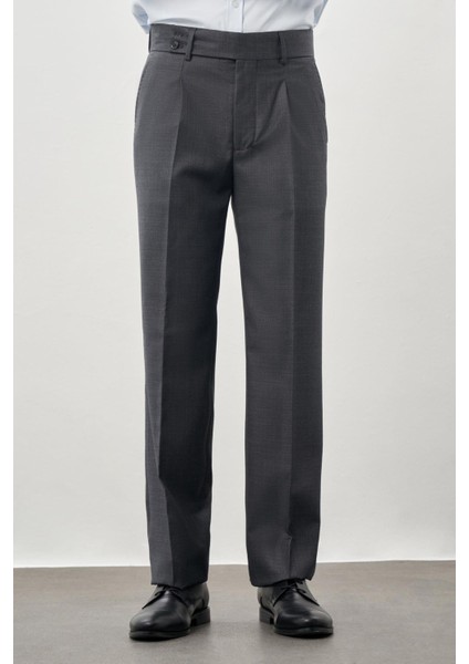 Füme Pamuklu Yandan Cepli Classic Slim Fit Modelli Pantolon Pantolon 1003245171
