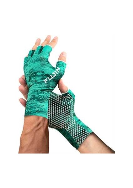 Pro Angler Summer Gloves Green M/l