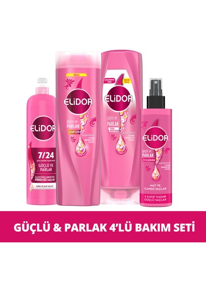 Superblend Şampuan ve Saç Bakım Kremi Seti Güçlü ve Parlak 4'lü