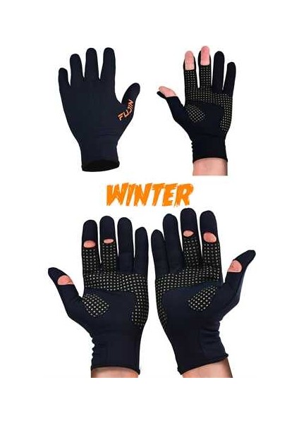 Pro Angler Winter Gloves Black M/l