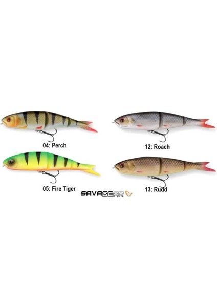 Soft 4play 13 cm 28 gr Swim&jerk 2 Adet Sahte Balık 04-Perch