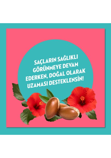 Doğanın Enerjisi Argan Yağı ve Hibiskus Özü Saç Bakım Seti 400 ml + 350 ml