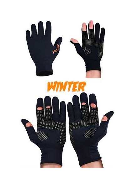 Pro Angler Winter Gloves Black L/xl