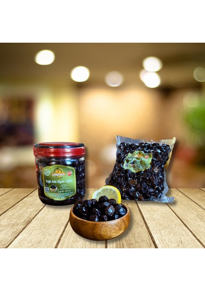 Siyah Zeytin ( Az Tuzlu ) 2 kg