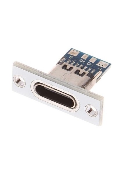 USB 3.1 Type C Panel Montaj Dişi Soket 4 Pin Smd Lehimlenebilir Padler Konnektör Telefon Şarj Board