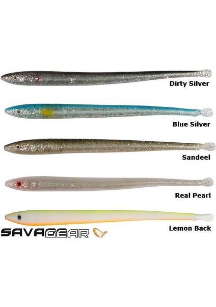 Lb Sandeel Slug 14 cm 6 Adet Sahte Balık Dirty Silver fiyatları