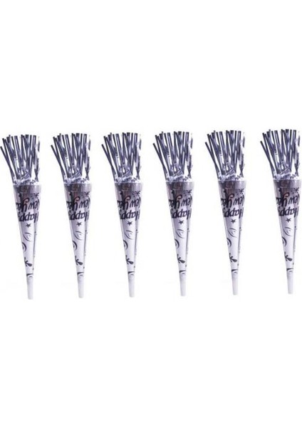 Püsküllü Gümüş Vuvuzela Borazan