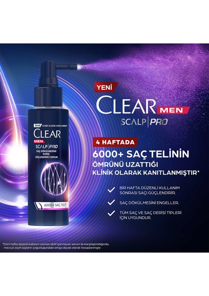 Men Scalp Pro Güçlendirici Serum Saç Dökülmesine Karşı 70 ml X2