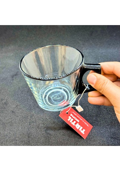 Paşabahçe Vela Çay Takımı Mat Siyah