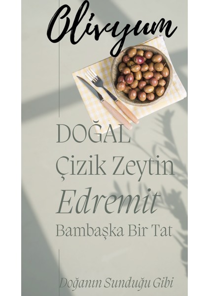 Yeşil Zeytin %100 Katksız Cam Şişe