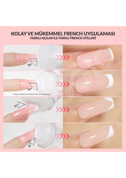 Tırnak Süs Damgalama Yumuşak ve Pürüzsüz Yüzey, Kolay ve Pratik French Stamper Aleti fiyatları