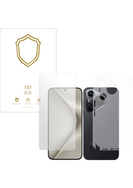 Huawei Pura 70 Pro ile Uyumlu Full Tpu Ön Arka ve Yan 360 Nano Koruma- EKM116