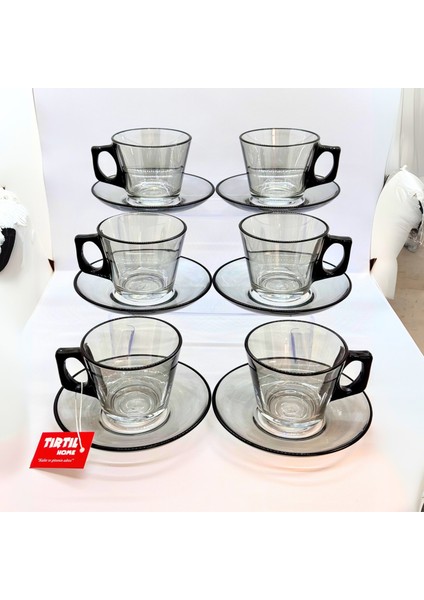 Paşabahçe Vela Çay Takımı Füme