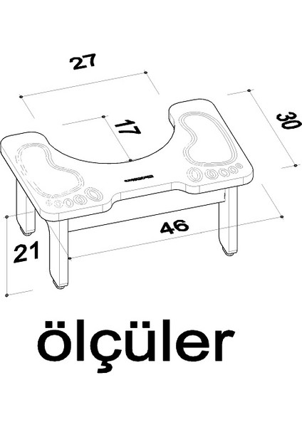 Klozet Çömelme Ayak Taburesi, Basamak Taburesi, Wc Tuvalet Taburesi, Klozet Ayaklığı