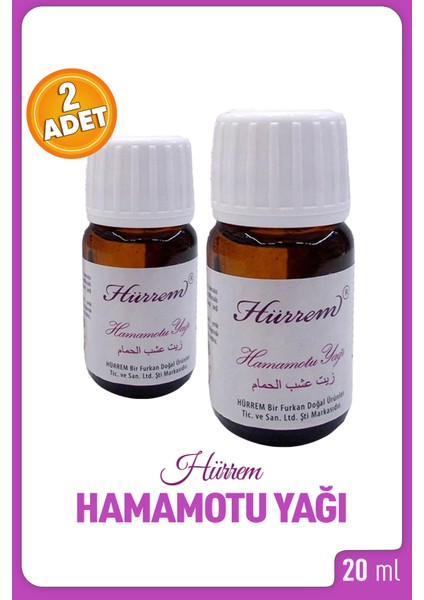 Hamam Otu Yağı 20 Ml 2 Kutu