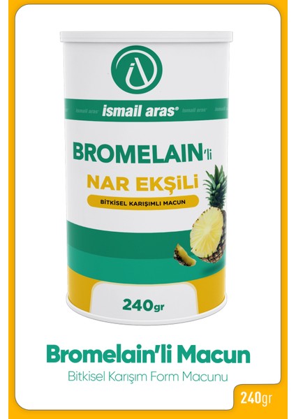 Bromelain'li Nar Ekşili Form Macunu 240 gr