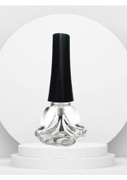 Oje Şişesi 10 ml ( 5 Adet) Boş Gül Şeklinde Şişe