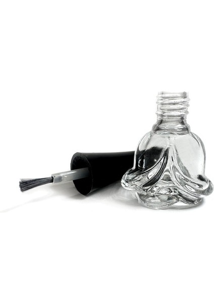 Oje Şişesi 10 ml ( 5 Adet) Boş Gül Şeklinde Şişe
