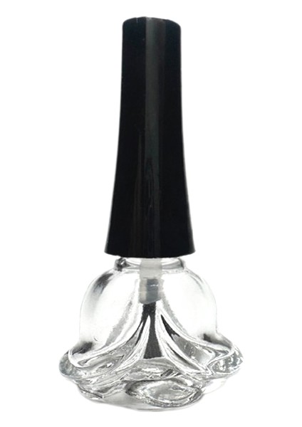 Oje Şişesi 10 ml ( 5 Adet) Boş Gül Şeklinde Şişe
