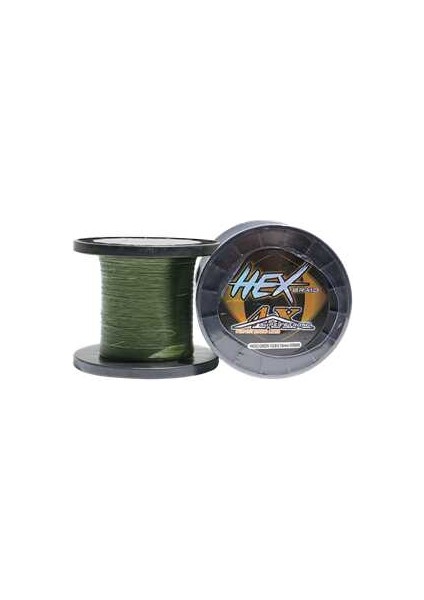 Hex Braid 4x 5000MT Moss Green Pe Bobin Ip 0,20 mm