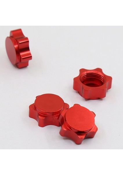 Adet Alüminyum Jant Göbeği Kapağı Anti-Toz Kapağı 17MM Altıgen Somun 1/8 Rc Araba Için, Kırmızı (Yurt Dışından) indirimleri