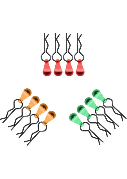4 Adet Metal Gövde Klip Tutucu Kabuk Sabit Toka Kilidi 1/5 1/6 1/7 1/8 Rc Araba Yükseltme Parçaları Aksesuarları, 6 (Yurt Dışından)