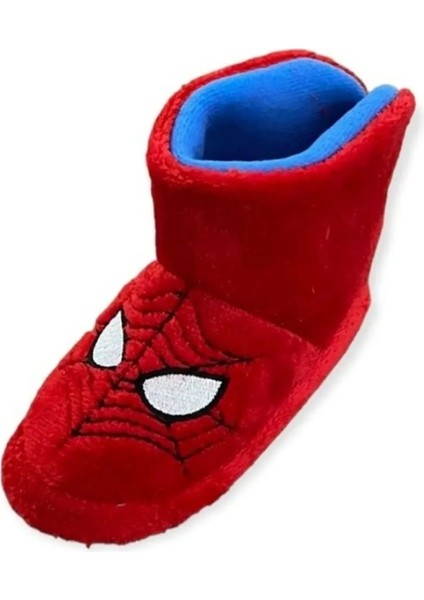 Spiderman Örümcek Adam Erkek Çocuk Kaydırmaz Taban Panduf Anaokulu Kreş Ev Ayakkabısı
