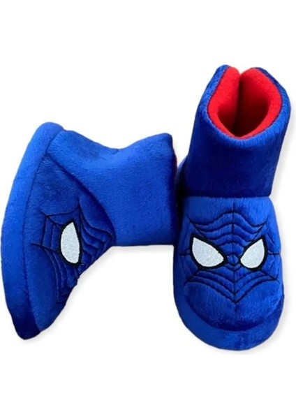 Spiderman Örümcek Adam Erkek Çocuk Kaydırmaz Taban Panduf Anaokulu Kreş Ev Ayakkabısı