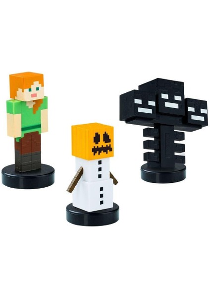 Minecraft 3D Stamper 3'lü Figür Paketi Set 3 Resmi Lisanslı