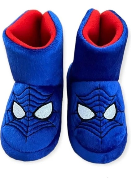 Spiderman Örümcek Adam Erkek Çocuk Kaydırmaz Taban Panduf Anaokulu Kreş Ev Ayakkabısı