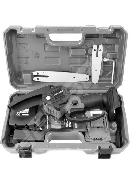 Alman V598 15AHM Black Yağlamalı Çift Akülü Budama Testeresi Şarjlı Ağaç Dal Budama Kesme Testere