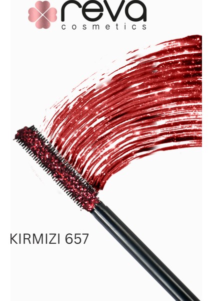 Red Length & Definition Glitter Mascara-Kırmızı Uzatan & Belirginleştiren Simli Maskara 657