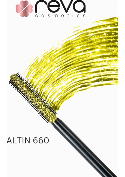 Gold Length & Definition Glitter Mascara-Altın Uzatan & Belirginleştiren Simli Maskara 660