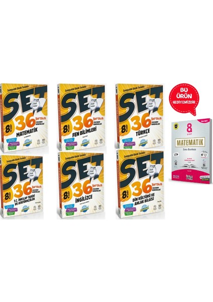 8.sınıf 36 Haftalık Kazanım Deneme Seti