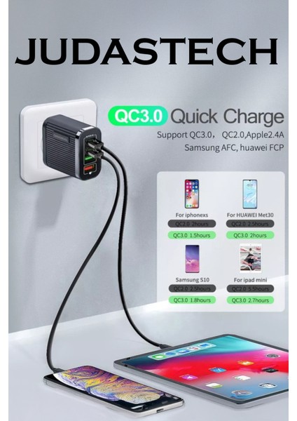 Z6 Universal Çoklu Şarj Adaptörü -4 Port