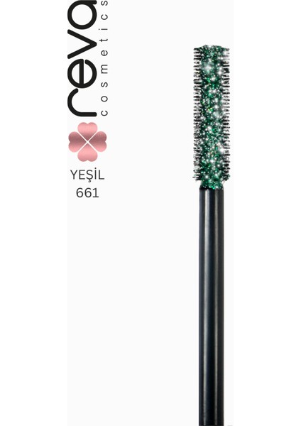 Green Length & Definition Glitter Mascara-Yeşil Uzatan & Belirginleştiren Simli Maskara 661