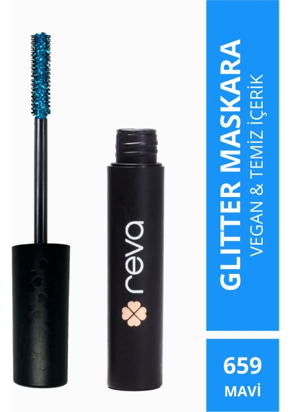 Blue Length & Definition Glitter Mascara-Mavi Uzatan & Belirginleştiren Simli Maskara 659