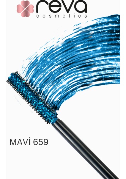 Blue Length & Definition Glitter Mascara-Mavi Uzatan & Belirginleştiren Simli Maskara 659