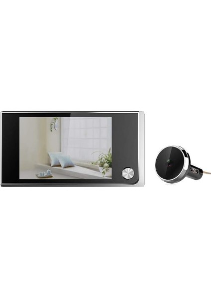 520A Kapı Dürbünü Kamerası Kapı Kamerası Ev İçin 120 Derece Geniş Açılı Dijital 3.5 İnç LCD Ön Giriş Kapısı