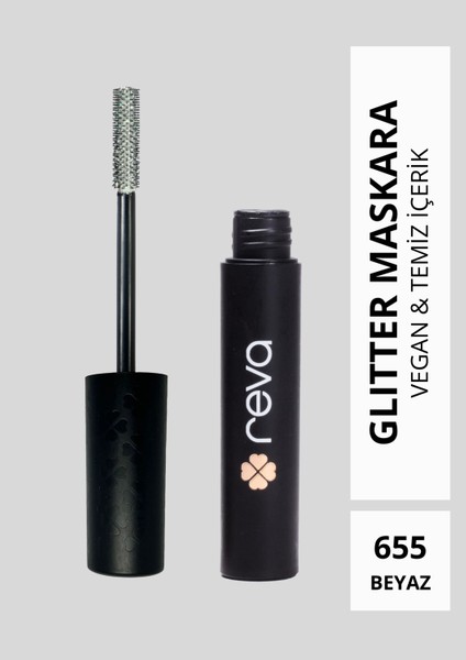 White Length & Definition Glitter Mascara-Beyaz Uzatan & Belirginleştiren Simli Maskara 655