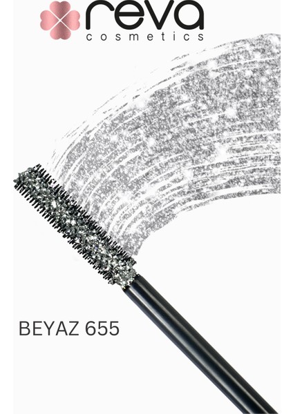 White Length & Definition Glitter Mascara-Beyaz Uzatan & Belirginleştiren Simli Maskara 655