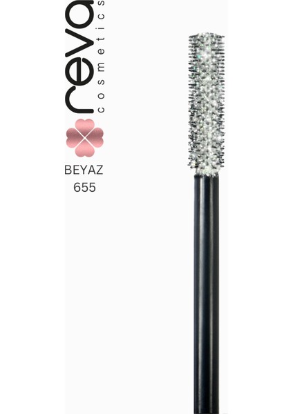 White Length & Definition Glitter Mascara-Beyaz Uzatan & Belirginleştiren Simli Maskara 655