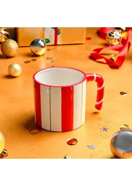 New Year Yılbaşı Candy Stripe Kupa 720 ml