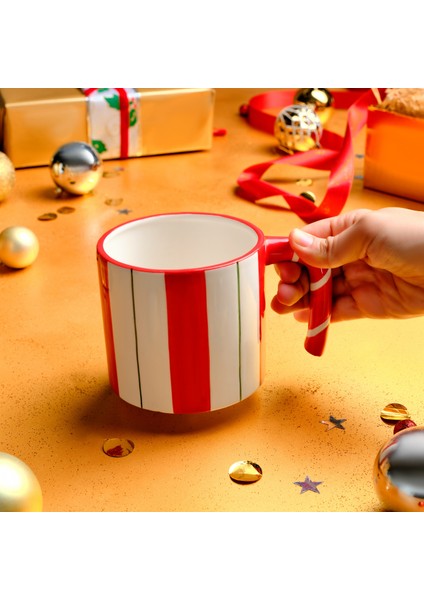 New Year Yılbaşı Candy Stripe Kupa 720 ml