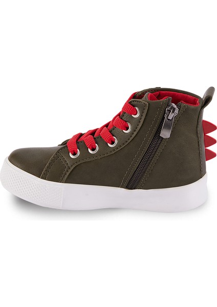 Dinozor Erkek Çocuk Haki Sneakers Spor Ayakkabı