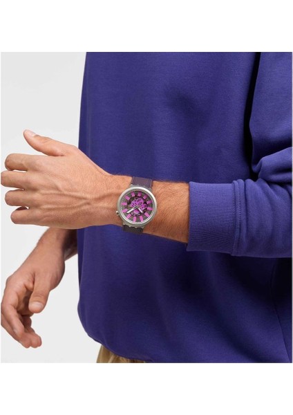 SB07S120 Swatch Audacious Acai Erkek Kol Saati SB07S120