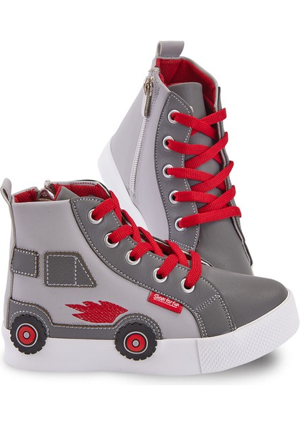 Araba Erkek Çocuk Gri Sneakers Spor Ayakkabı