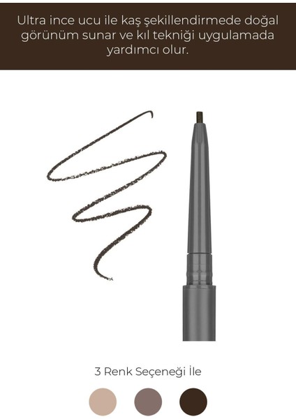 Kaş Kalemi Retractable Eyebrow Pencil 03 Brown