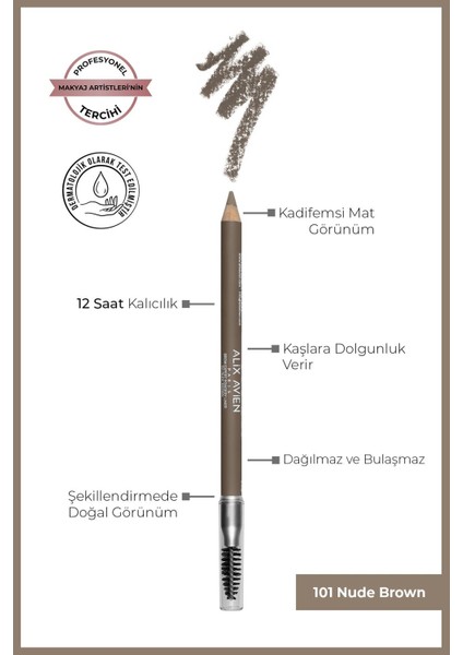 Fırçalı Kaş Kalemi - Eyebrow Expert Powder Liner 101 Nude Brown