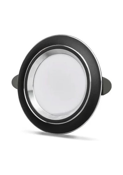6W Zebra LED Armatür (Siyah-Krom) (3 Renk)